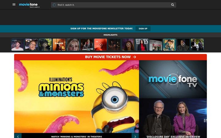 Skjermbilde av moviefone.com