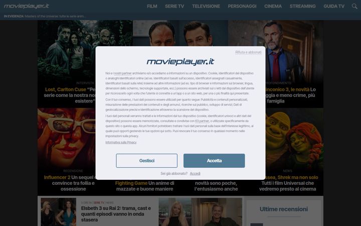 Screenshot of movieplayer.it