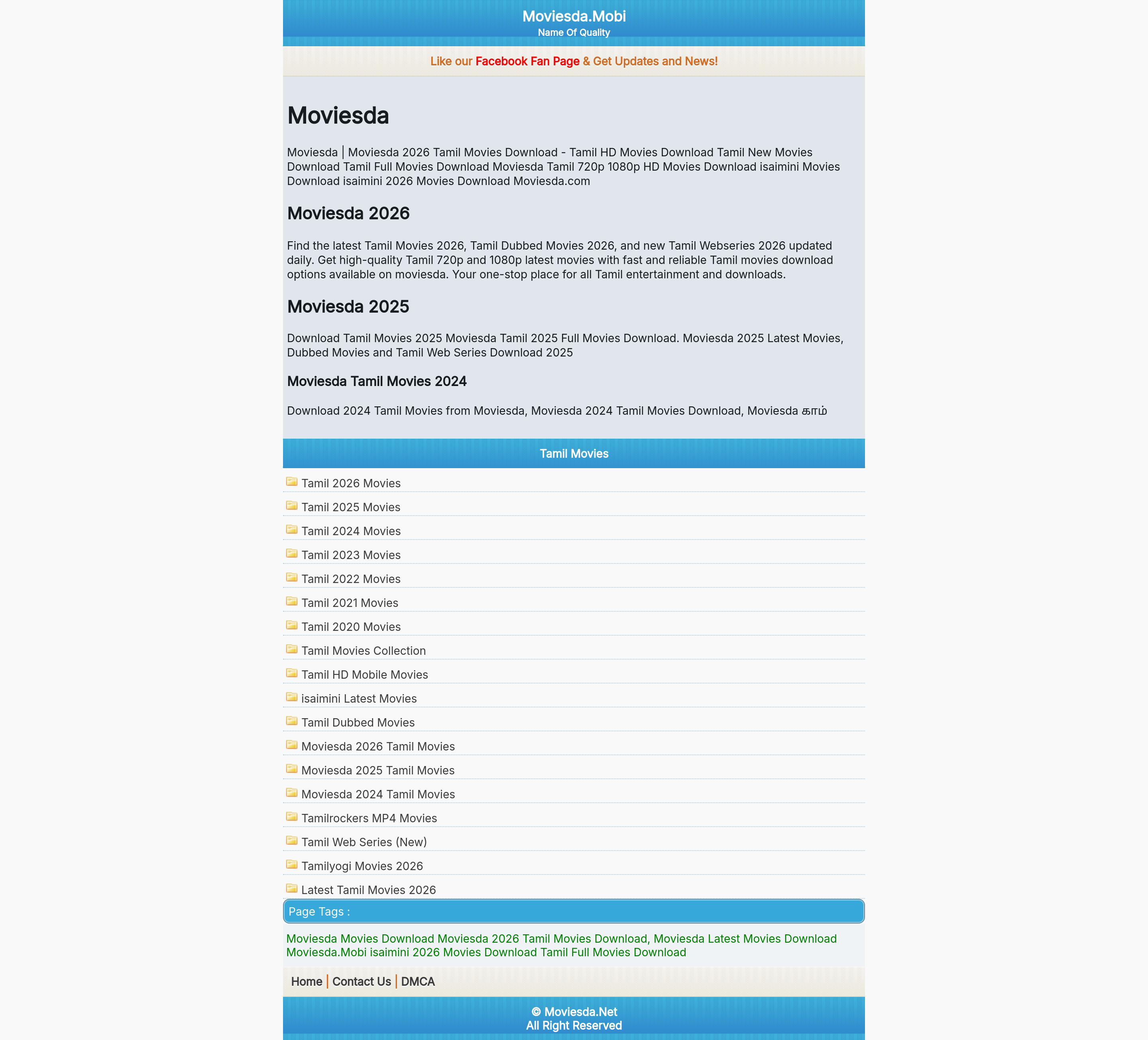 Screenshot of moviesda.talk