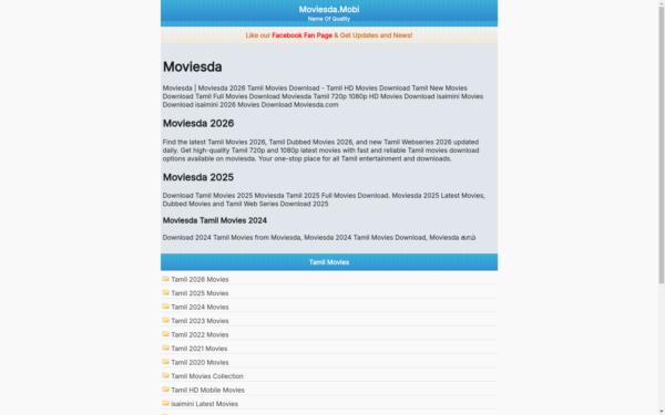 Screenshot of moviesda.talk