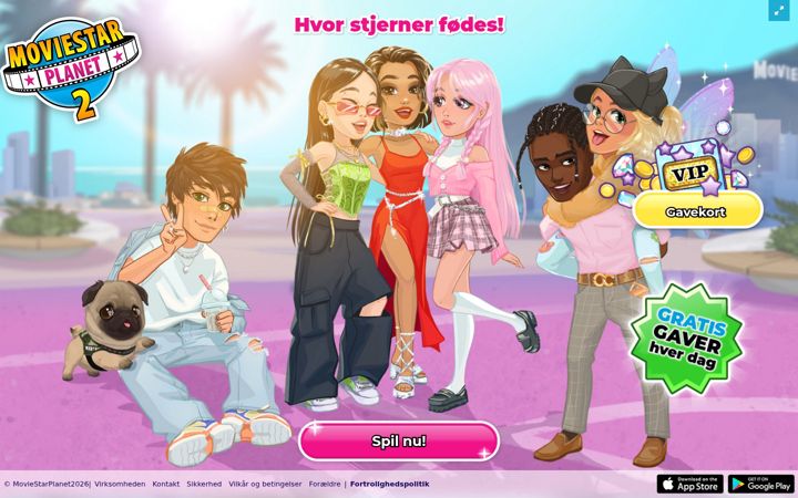 Screenshot of moviestarplanet2.com