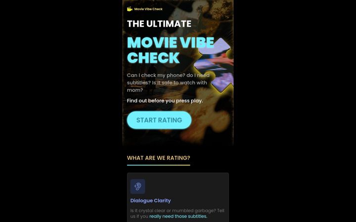 Snímek obrazovky movievibe.net