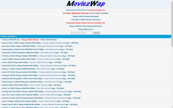 Screenshot of moviezwap.love