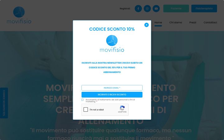 Captura de pantalla de movifisio.it