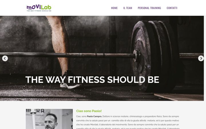 Skjermbilde av movilabfitness.it