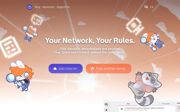 Screenshot of movim.eu