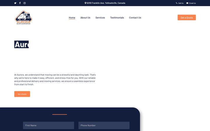 Screenshot of movingdelivery.ca
