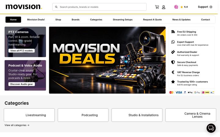 Skærmbillede af movisionpro.com