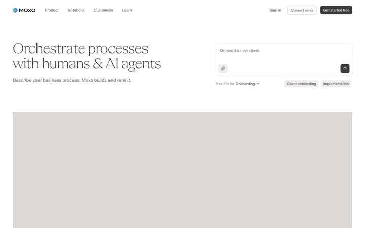 Screenshot of moxo.com