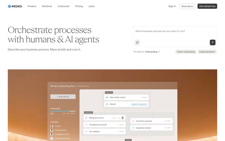 Screenshot of moxtra.com