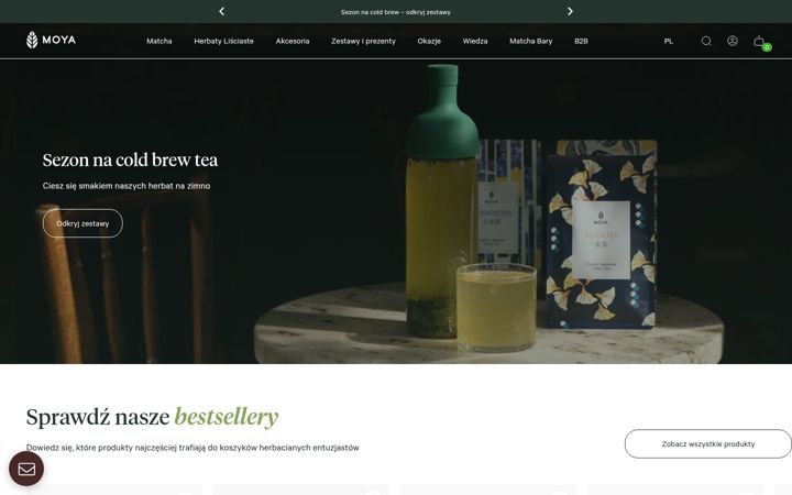 Screenshot of moyamatcha.com