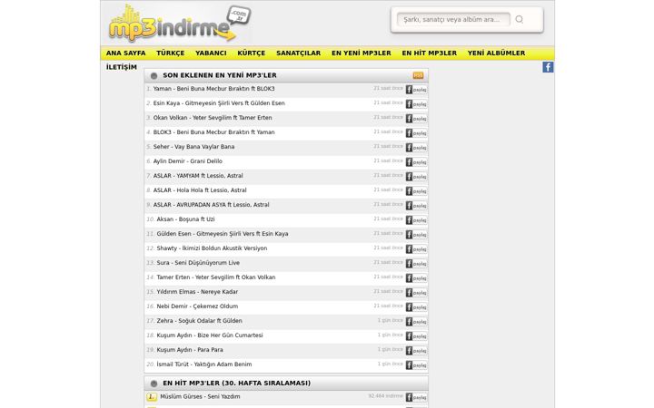 Screenshot di mp3indirdur.life
