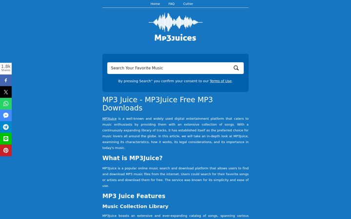 Screenshot of mp3juices.click