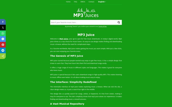 Screenshot of mp3juices.la