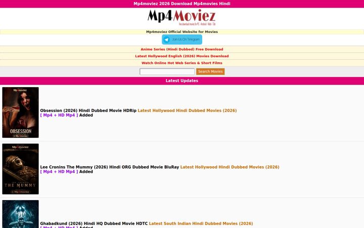 Screenshot of mp4moviez.bot