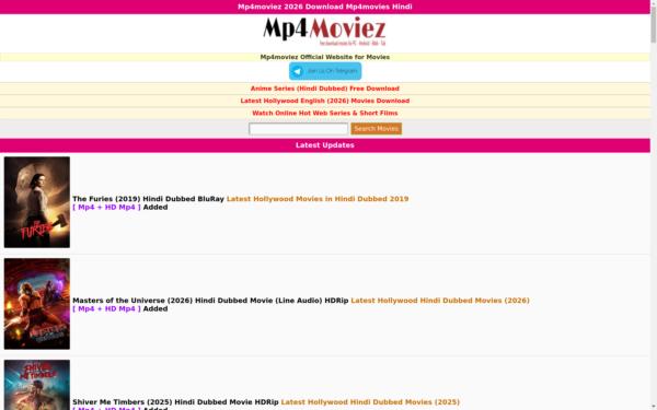 Screenshot of mp4moviez.fan