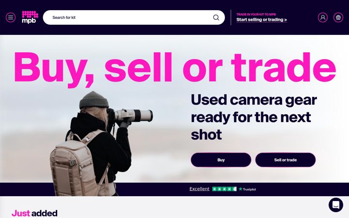 Screenshot von mpb.com