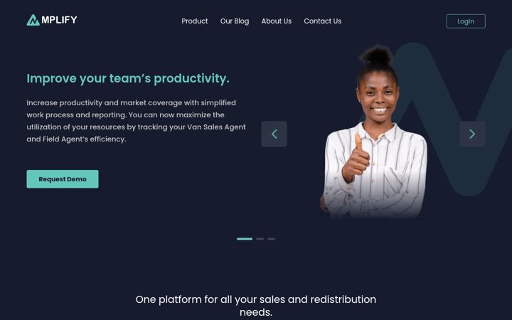 Screenshot of mplify.ng