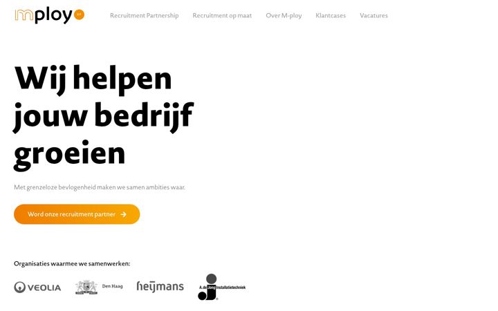 Captură de ecran a mploytalent.nl