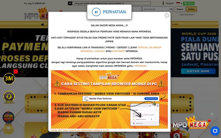 Screenshot of mpomega.com