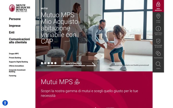 Screenshot of mps.it