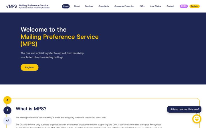 Screenshot of mpsonline.org.uk