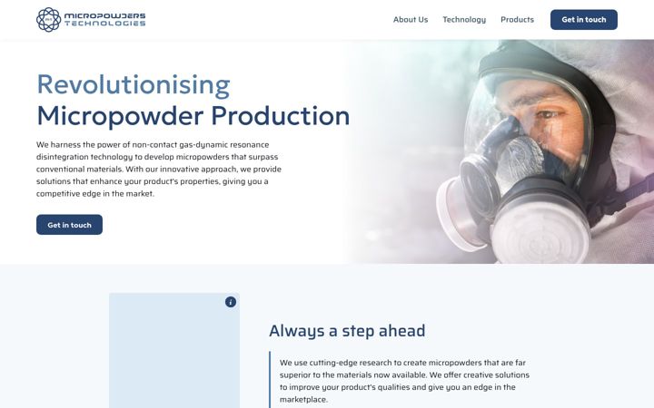 Screenshot of mptechnologies.eu