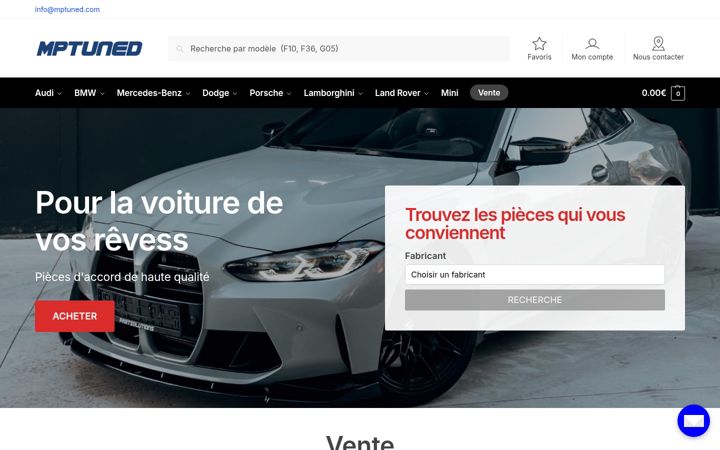Ekrano kopija mptuned.fr