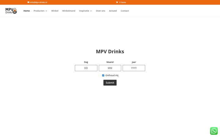 Screenshot von mpv-drinks.nl