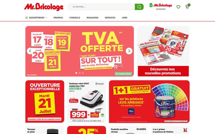 Screenshot of mr-bricolage.be