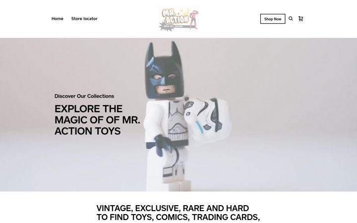 Captura de pantalla de mractiontoys.com