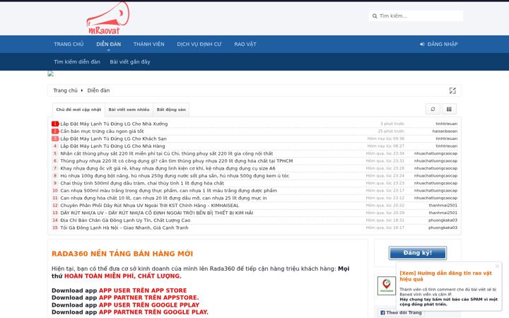 Screenshot of mraovat.vn