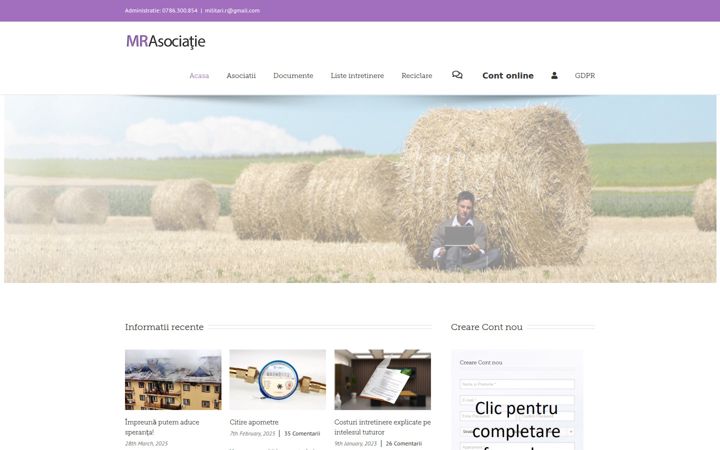 Posnetek zaslona mrasociatie.ro