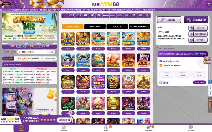 Screenshot of mratm88.life