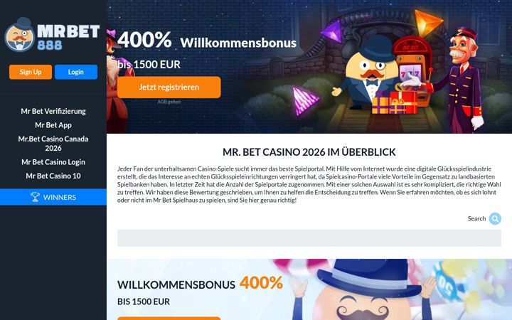 Screenshot di mrbet888.com