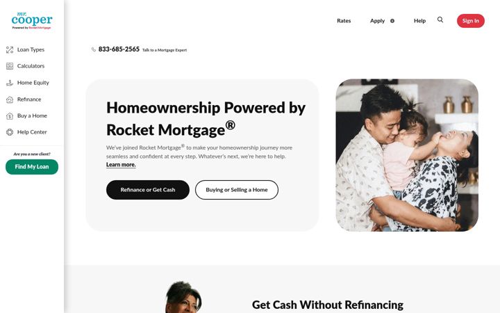 Screenshot of mrcooper.com