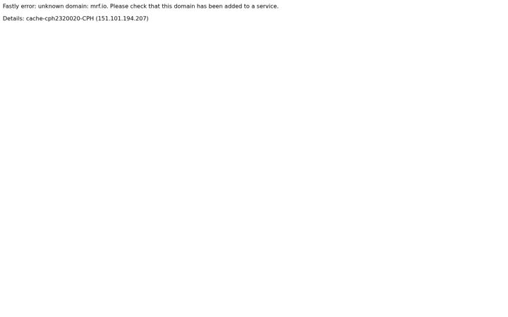 Ekraanipilt saidist mrf.io
