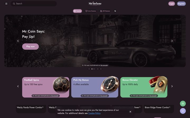 Screenshot of mrfortune.com