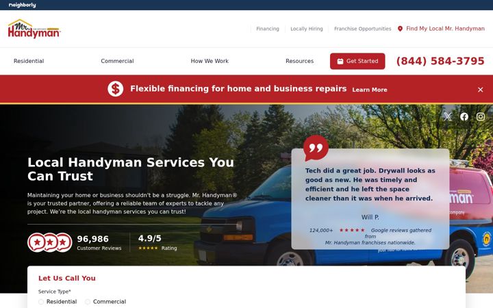 Screenshot of mrhandyman.com