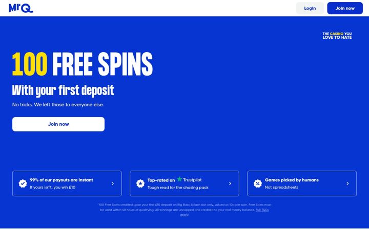 Kuvakaappaus sivustosta mrq.com