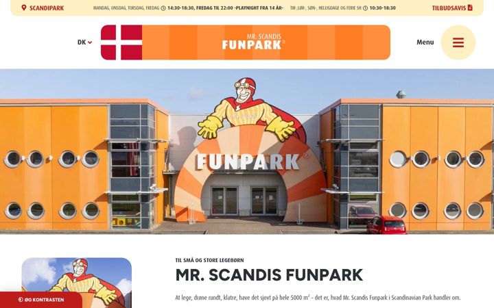 Ekrano kopija mrscandisfunpark.com