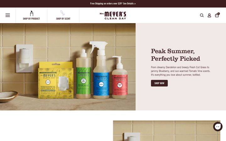 Screenshot of mrsmeyers.com