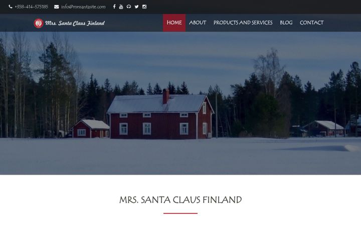 Screenshot ta' mrssantasite.com