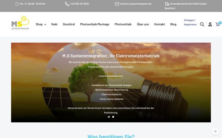 Screenshot of ms-systemintegration.de