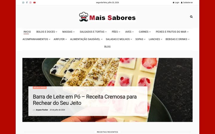 Screenshot of msabores.com