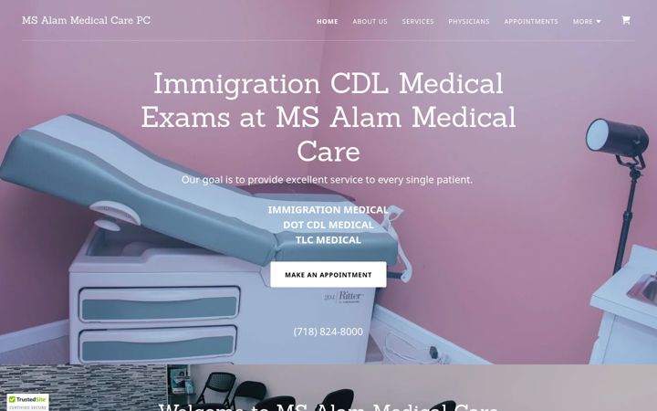 Screenshot of msalammedical.com