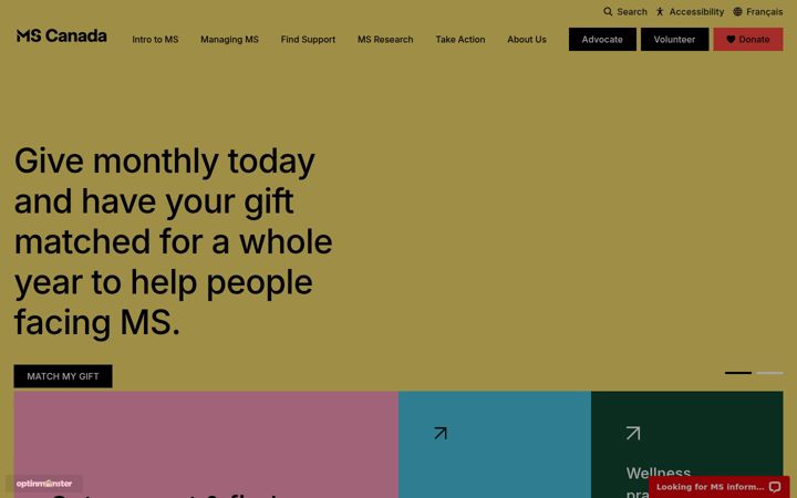 Screenshot of mscanada.ca