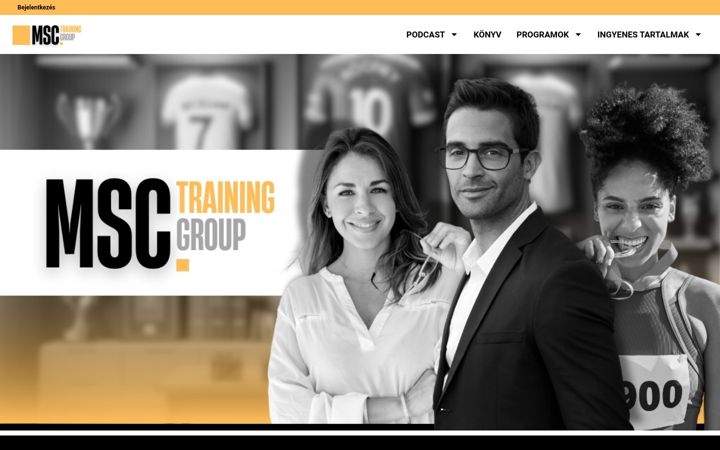 Screenshot ta' msctraining.hu