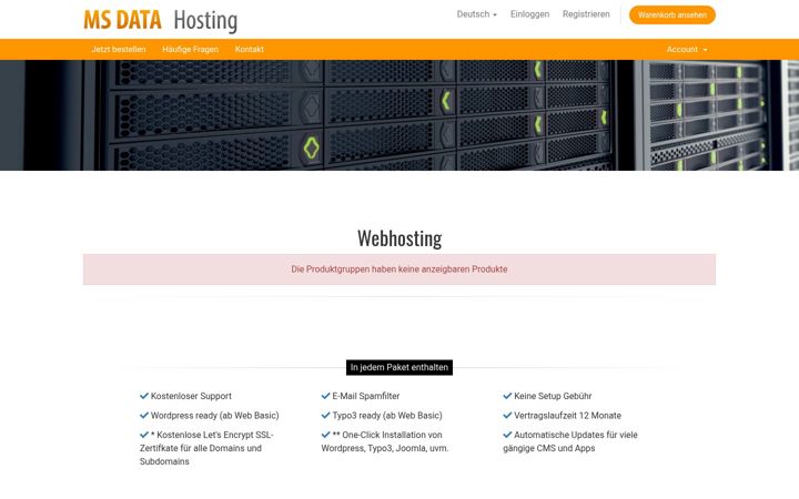 Screenshot of msdata.at