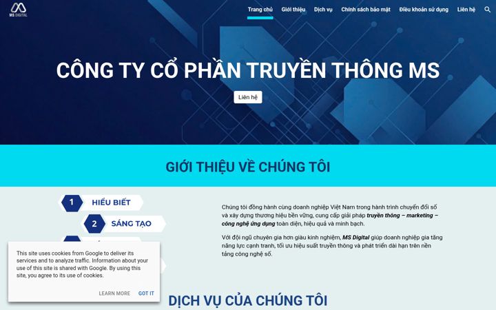 Ekraanipilt saidist msdigital.vn